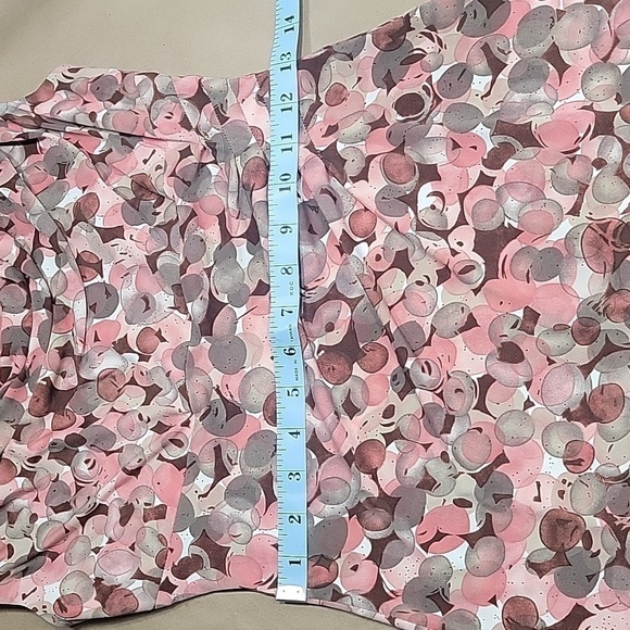 Connected apparel wine, mauve taupe dress size 6.  Faux wrap, sleeveless - Picture 12 of 12